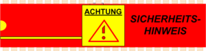 Grafik: Sicherheitshinweis-Symbol in IC-Form