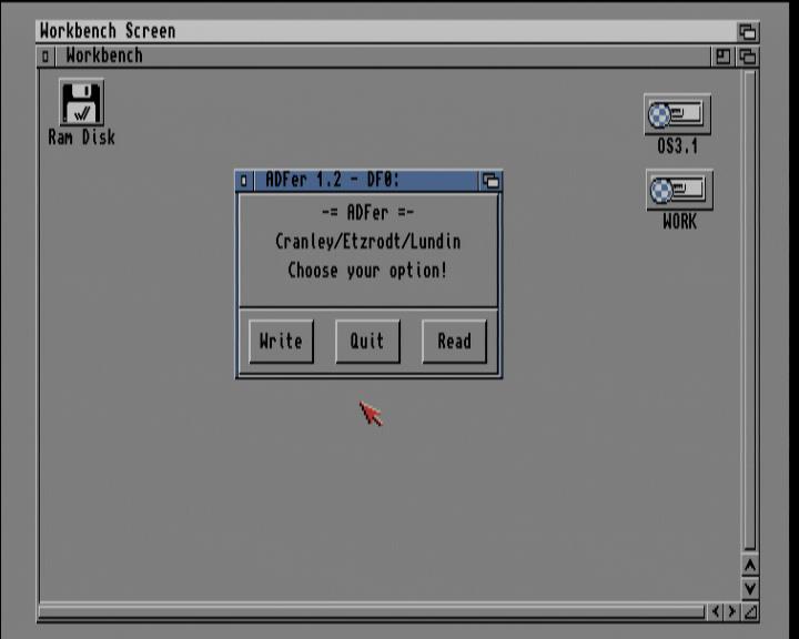 Screenshot: Amiga 1200 / WB3.1 - ADF-Fenster