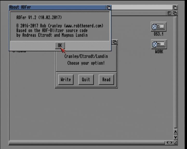 Screenshot: Amiga 1200 / WB3.1 - ADF-MENÜ-PROJECT - ABOUT...