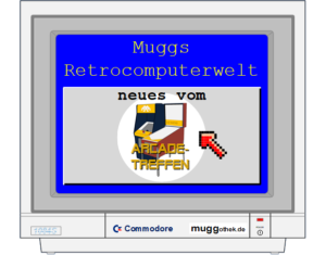 Bild: Monitor mit LOGO vom Arcadetreffen