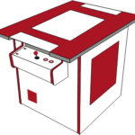 Grafik: Arcadeautomattyp Cocktail (Tischgerät)